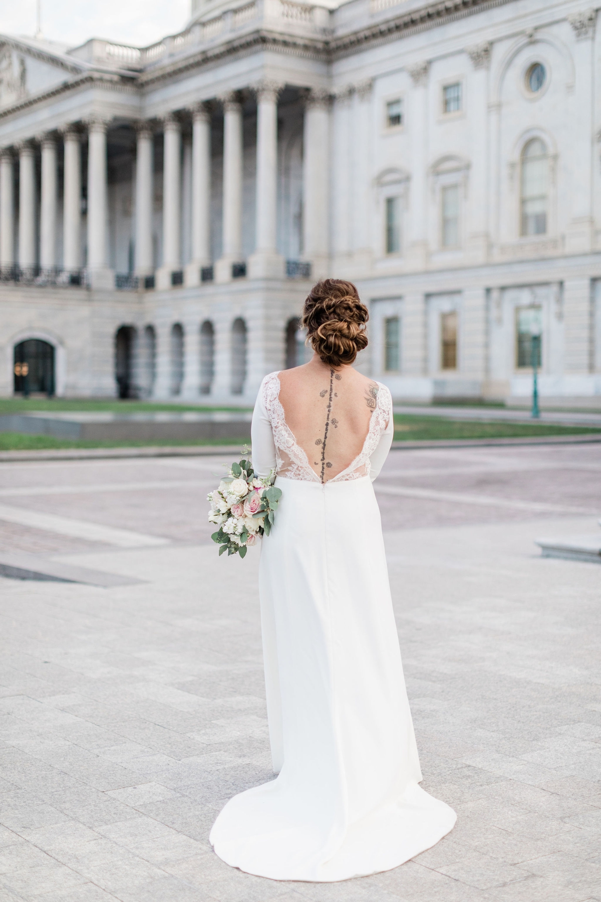 Bride in Amy Kushel from BHLDN
