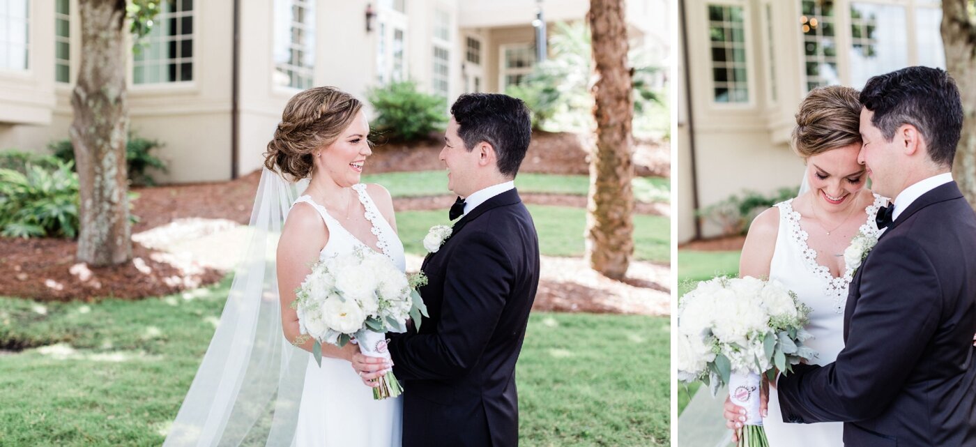 Bride and groom portraits at Wexford Plantation