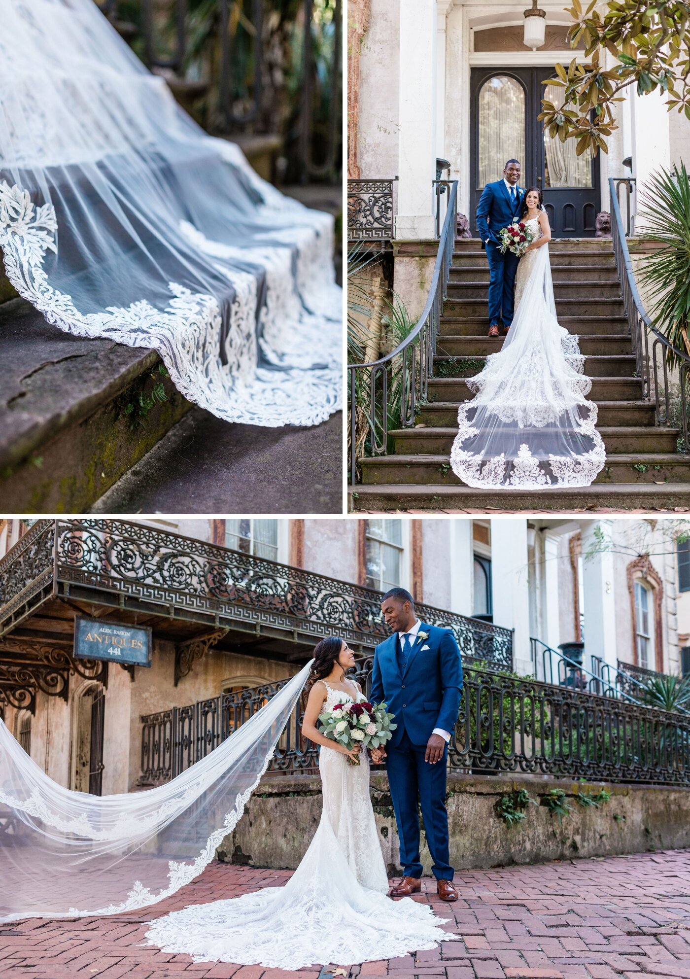 Bridal portraits in Historic Savannah